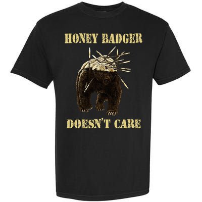 Honey Badger Adorable Animal Honey Badger DoesnT Care Garment-Dyed Heavyweight T-Shirt