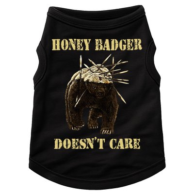 Honey Badger Adorable Animal Honey Badger DoesnT Care Doggie Tank