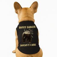 Honey Badger Adorable Animal Honey Badger DoesnT Care Doggie Tank