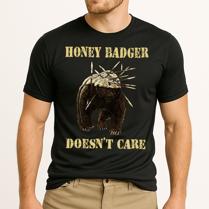 Honey Badger Adorable Animal Honey Badger DoesnT Care Performance Shirt