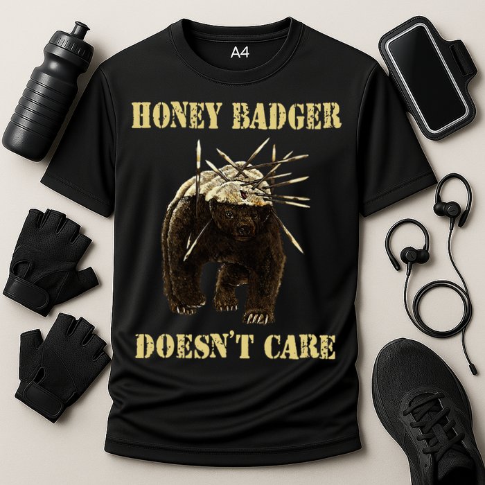 Honey Badger Adorable Animal Honey Badger DoesnT Care Performance Shirt