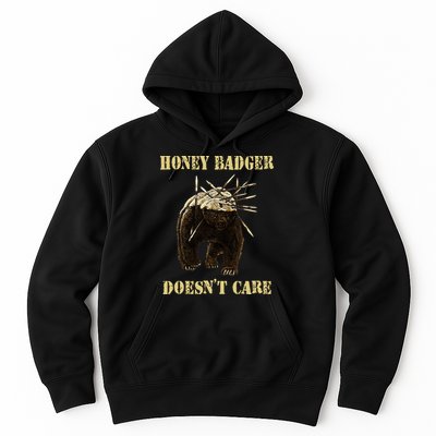 Honey Badger Adorable Animal Honey Badger DoesnT Care Hoodie