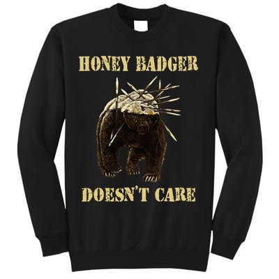 Honey Badger Adorable Animal Honey Badger DoesnT Care Sweatshirt