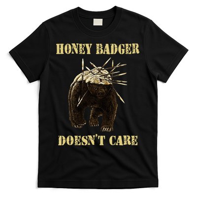 Honey Badger Adorable Animal Honey Badger DoesnT Care T-Shirt