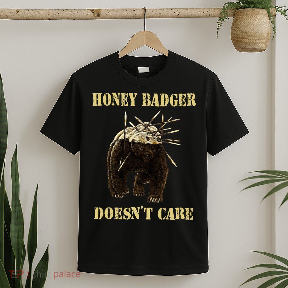 Honey Badger Adorable Animal Honey Badger DoesnT Care T-Shirt