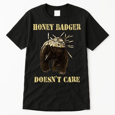 Honey Badger Adorable Animal Honey Badger DoesnT Care Tall T-Shirt