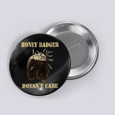 Honey Badger Adorable Animal Honey Badger DoesnT Care Button
