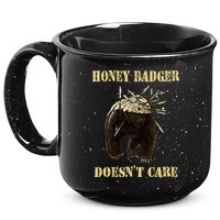 Honey Badger Adorable Animal Honey Badger DoesnT Care 15oz Campfire Ceramic Mug
