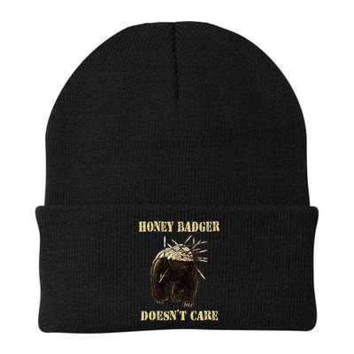 Honey Badger Adorable Animal Honey Badger DoesnT Care Beanie