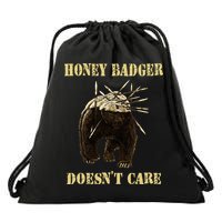 Honey Badger Adorable Animal Honey Badger DoesnT Care Drawstring Bag