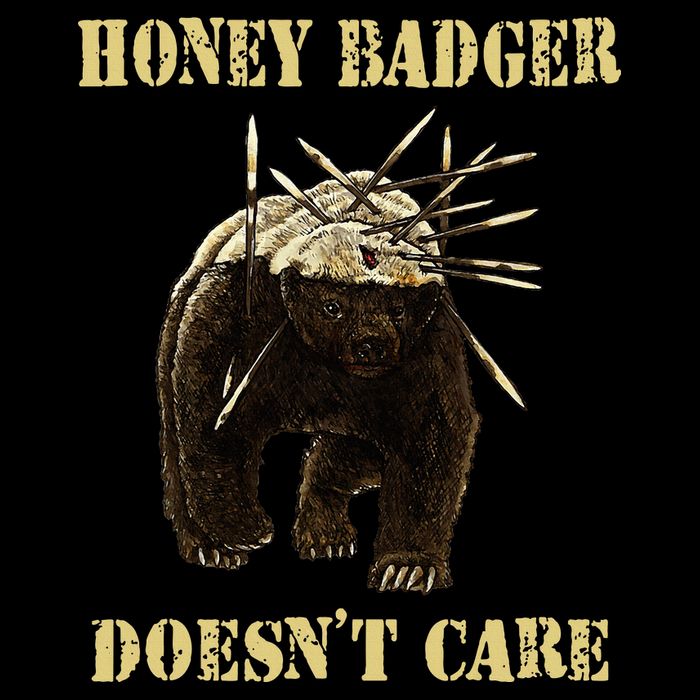 Honey Badger Adorable Animal Honey Badger DoesnT Care Drawstring Bag
