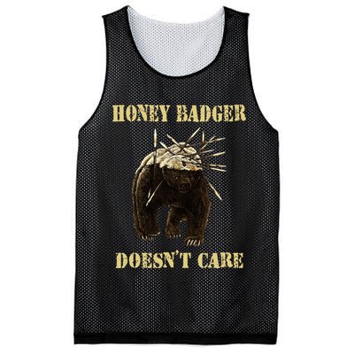 Honey Badger Adorable Animal Honey Badger DoesnT Care Mesh Reversible Basketball Jersey Tank