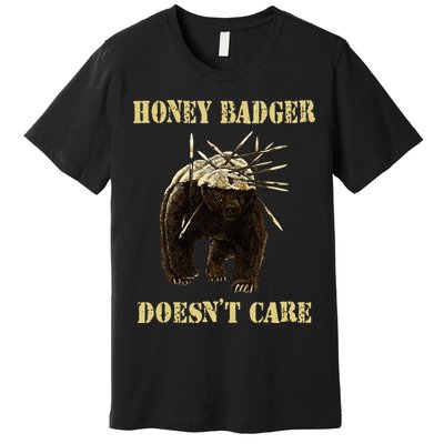Honey Badger Adorable Animal Honey Badger DoesnT Care Premium T-Shirt