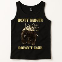 Honey Badger Adorable Animal Honey Badger DoesnT Care Tank Top