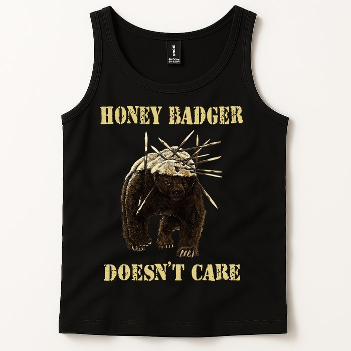 Honey Badger Adorable Animal Honey Badger DoesnT Care Tank Top