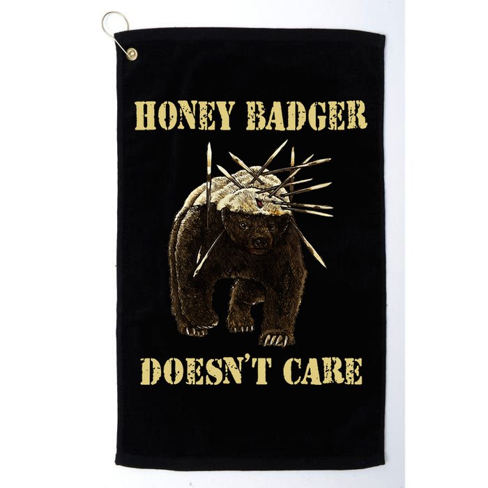 Honey Badger Adorable Animal Honey Badger DoesnT Care Golf Towel