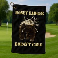 Honey Badger Adorable Animal Honey Badger DoesnT Care Golf Towel