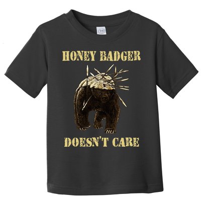 Honey Badger Adorable Animal Honey Badger DoesnT Care Toddler T-Shirt