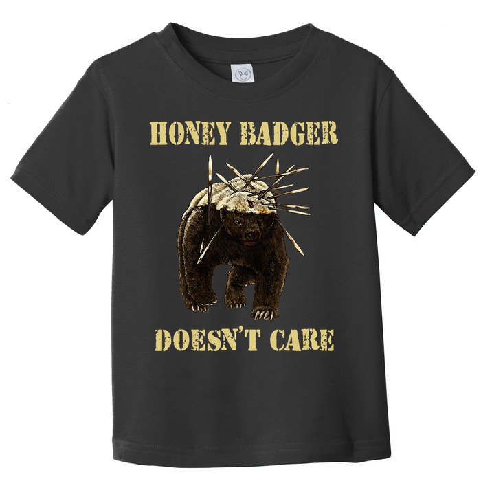 Honey Badger Adorable Animal Honey Badger DoesnT Care Toddler T-Shirt