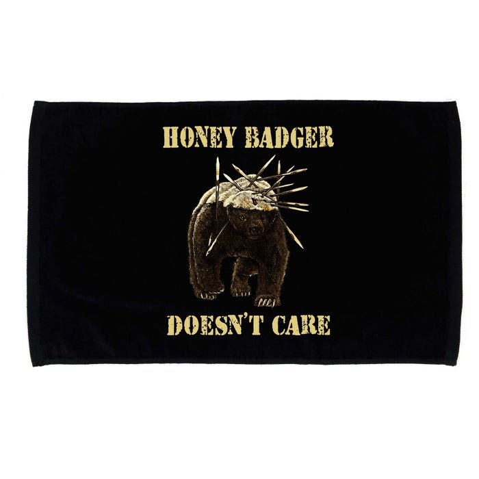 Honey Badger Adorable Animal Honey Badger DoesnT Care Microfiber Hand Towel