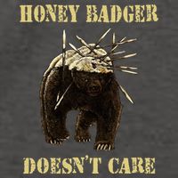 Honey Badger Adorable Animal Honey Badger DoesnT Care Vector Backpack