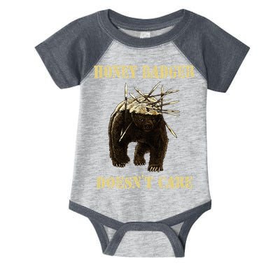 Honey Badger Adorable Animal Honey Badger DoesnT Care Infant Baby Jersey Bodysuit