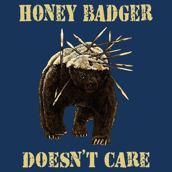 Honey Badger Adorable Animal Honey Badger DoesnT Care Infant Baby Jersey Bodysuit