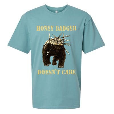 Honey Badger Adorable Animal Honey Badger DoesnT Care Sueded Cloud Jersey T-Shirt