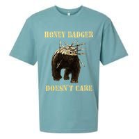 Honey Badger Adorable Animal Honey Badger DoesnT Care Sueded Cloud Jersey T-Shirt