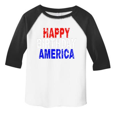 Happy Birthday America Gift Toddler Fine Jersey T-Shirt