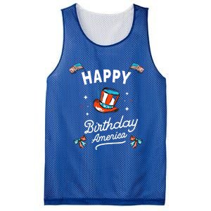 Happy Birthday America Gift Mesh Reversible Basketball Jersey Tank