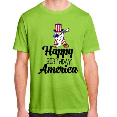 Happy Birthday America Independence America Flag Love Gift Adult ChromaSoft Performance T-Shirt