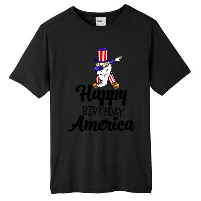 Happy Birthday America Independence America Flag Love Gift Tall Fusion ChromaSoft Performance T-Shirt