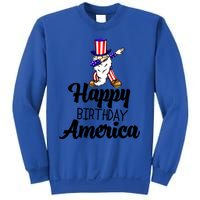 Happy Birthday America Independence America Flag Love Gift Sweatshirt