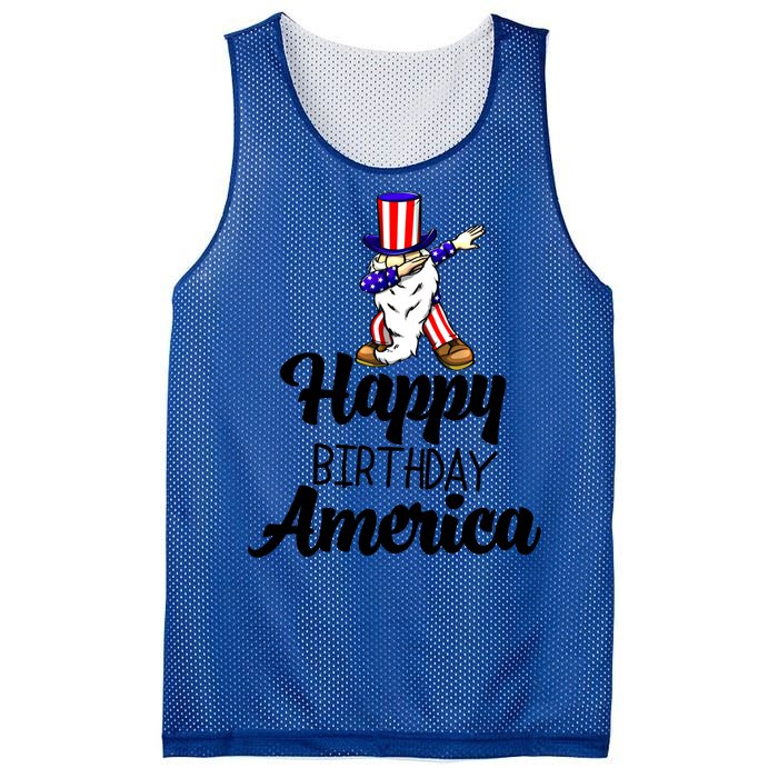 Happy Birthday America Independence America Flag Love Gift Mesh Reversible Basketball Jersey Tank