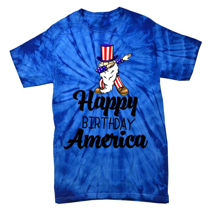 Happy Birthday America Independence America Flag Love Gift Tie-Dye T-Shirt