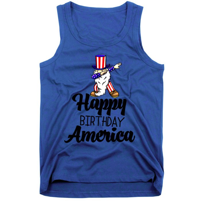 Happy Birthday America Independence America Flag Love Gift Tank Top