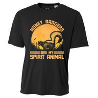 Honey Badgers Are My Spirit Animal Honey Badger Cooling Performance Crew T-Shirt