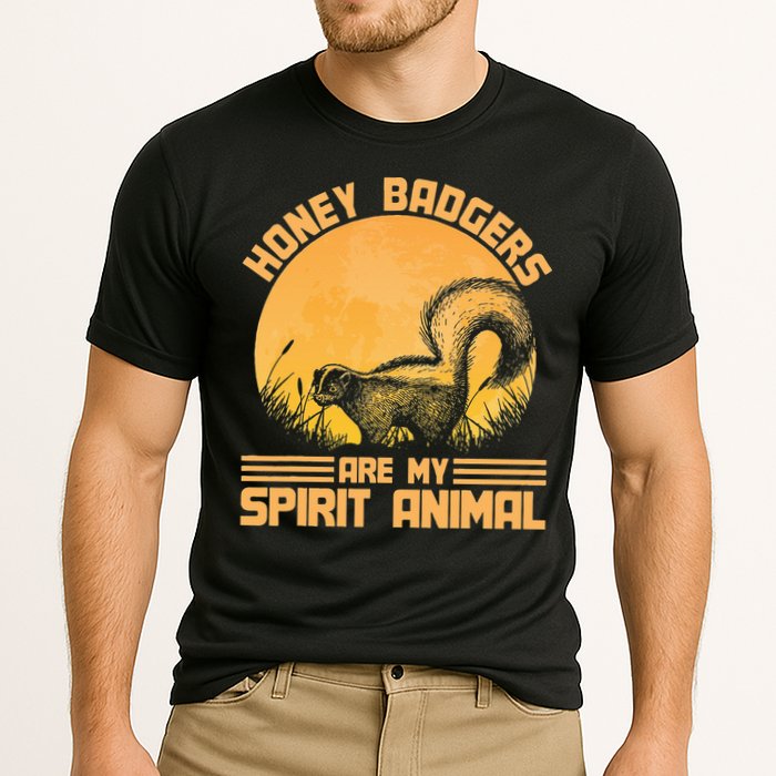 Honey Badgers Are My Spirit Animal Honey Badger Cooling Performance Crew T-Shirt