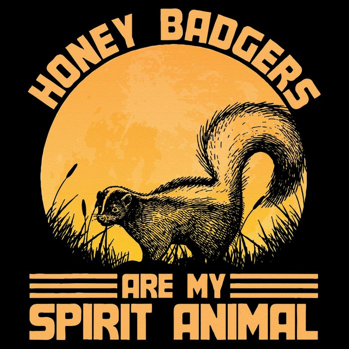 Honey Badgers Are My Spirit Animal Honey Badger Cooling Performance Crew T-Shirt