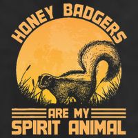 Honey Badgers Are My Spirit Animal Honey Badger Adult Drive Performance Visor
