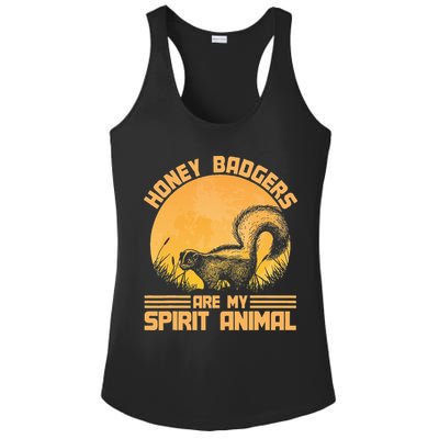 Honey Badgers Are My Spirit Animal Honey Badger Ladies PosiCharge Competitor Racerback Tank