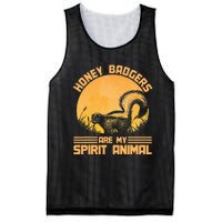 Honey Badgers Are My Spirit Animal Honey Badger Mesh Reversible Basketball Jersey Tank