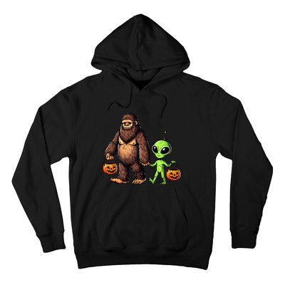 Halloween Bigfoot Alien Bigfoot Lover Halloween Hoodie