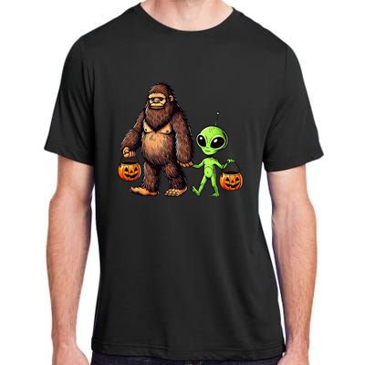 Halloween Bigfoot Alien Bigfoot Lover Halloween Adult ChromaSoft Performance T-Shirt