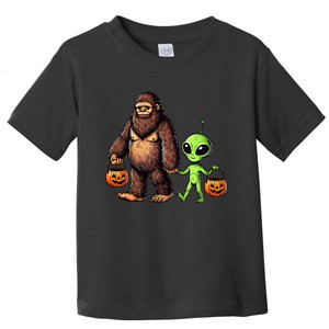 Halloween Bigfoot Alien Bigfoot Lover Halloween Toddler T-Shirt