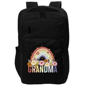 Happiness Being A Grandma MotherS Day Wildflowers Grandma Gift Impact Tech Backpack