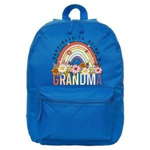 Happiness Being A Grandma MotherS Day Wildflowers Grandma Gift 16 in Basic Backpack