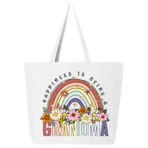 Happiness Being A Grandma MotherS Day Wildflowers Grandma Gift 25L Jumbo Tote