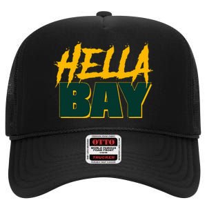 Hella Bay Area  Hella Bay The Bay Area Hyphy Thizz High Crown Mesh Back Trucker Hat